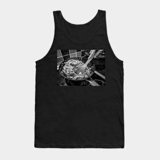 Spicy chicken dinner cooking on the hob Tank Top